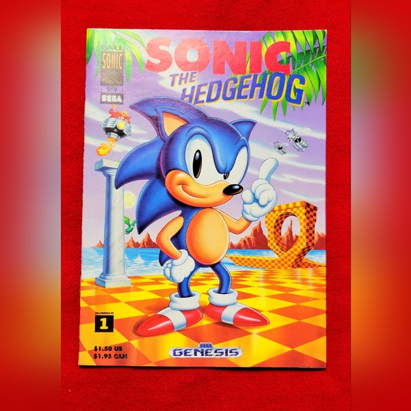 Sonic the Hedgehog #1 SEGA Mini Rare Promo Comic NM 1st app of Sonic VHTF!!
